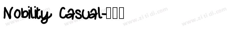 Nobility Casual字体转换